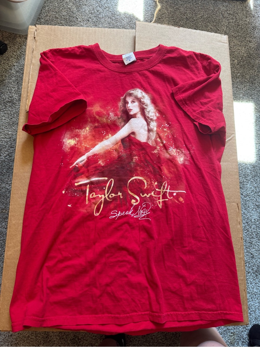 Taylor Swift Red Graphic Band Tee - Red